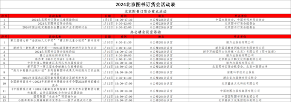 2024北京图书订货会活动安排来了