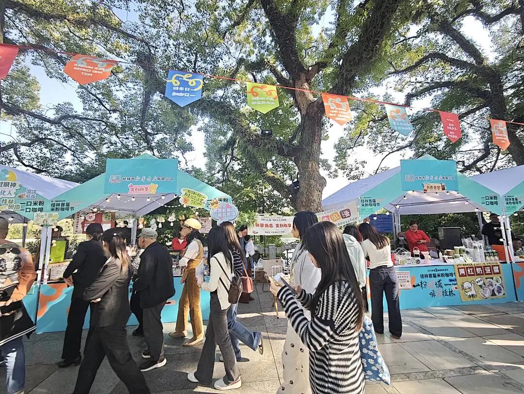 2025年第八届桂林吃货节 桂林市新华书店摊位火爆出圈